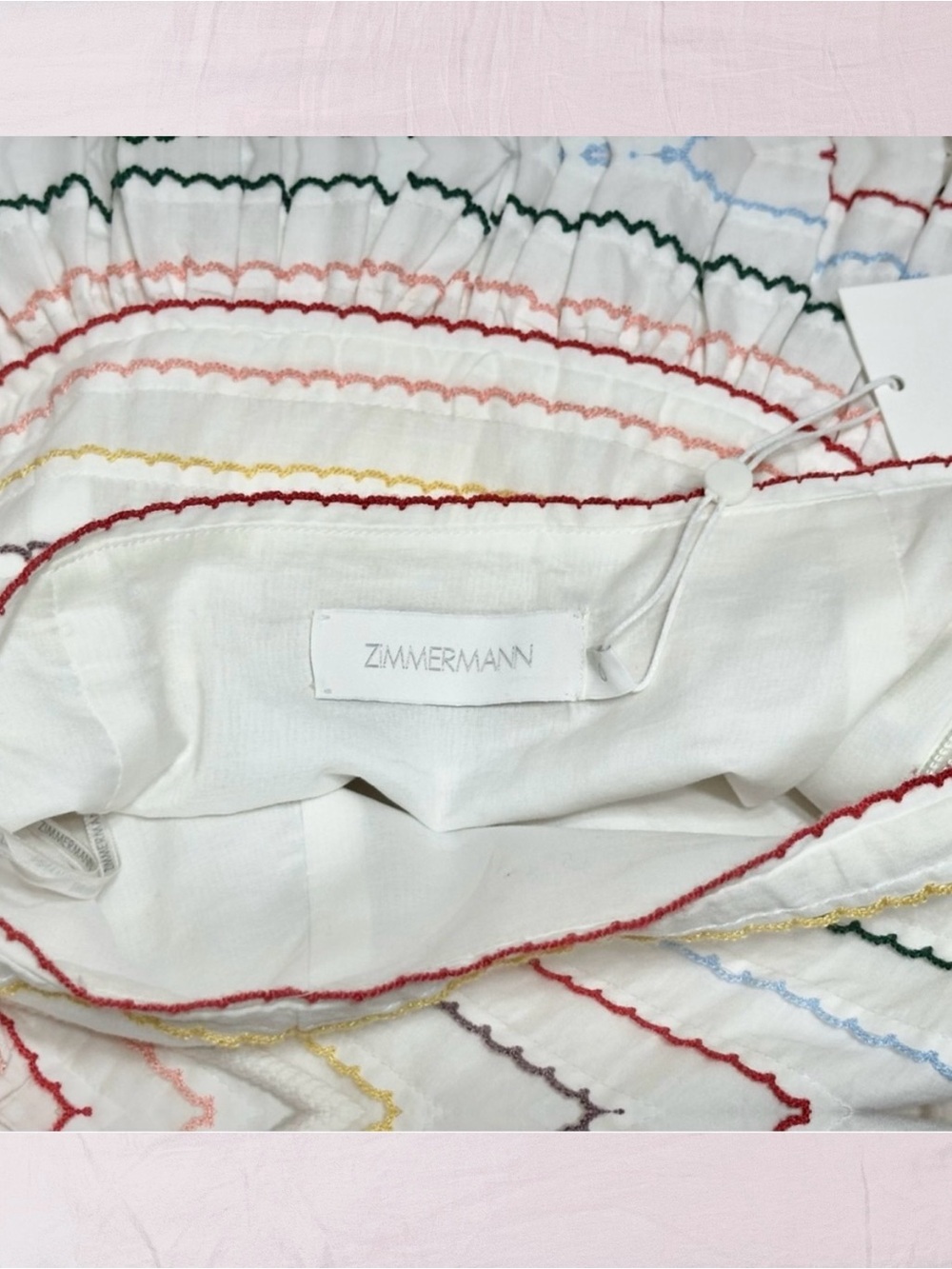 Zimmermann Skirt Zinnia Scallop Stripe - Picture 5 of 7